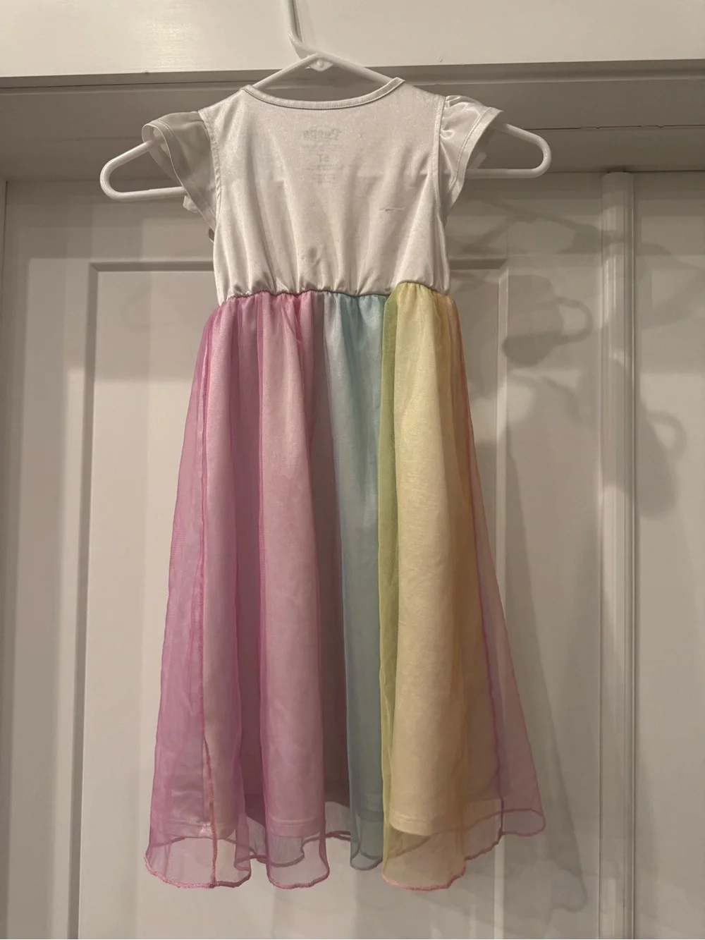 Girls' Pastel Rainbow Bunny Dress Peeps 5T